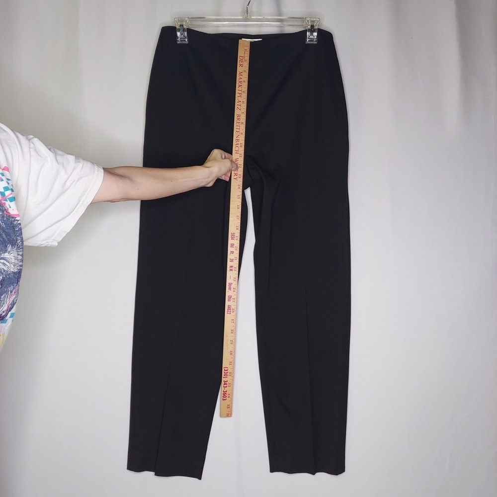 Talbots Classic Fit Pants Womens 16W Black Stretch Side Zip Twill NO-Pockets NEW - Picture 7 of 9